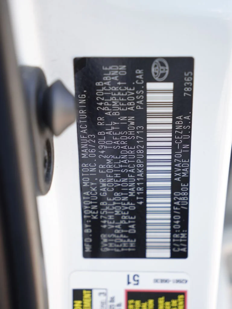 Used 2023 White Toyota LE image 7