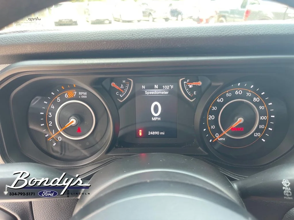 Used 2025 Bright White Clearcoat Jeep Sport image 4
