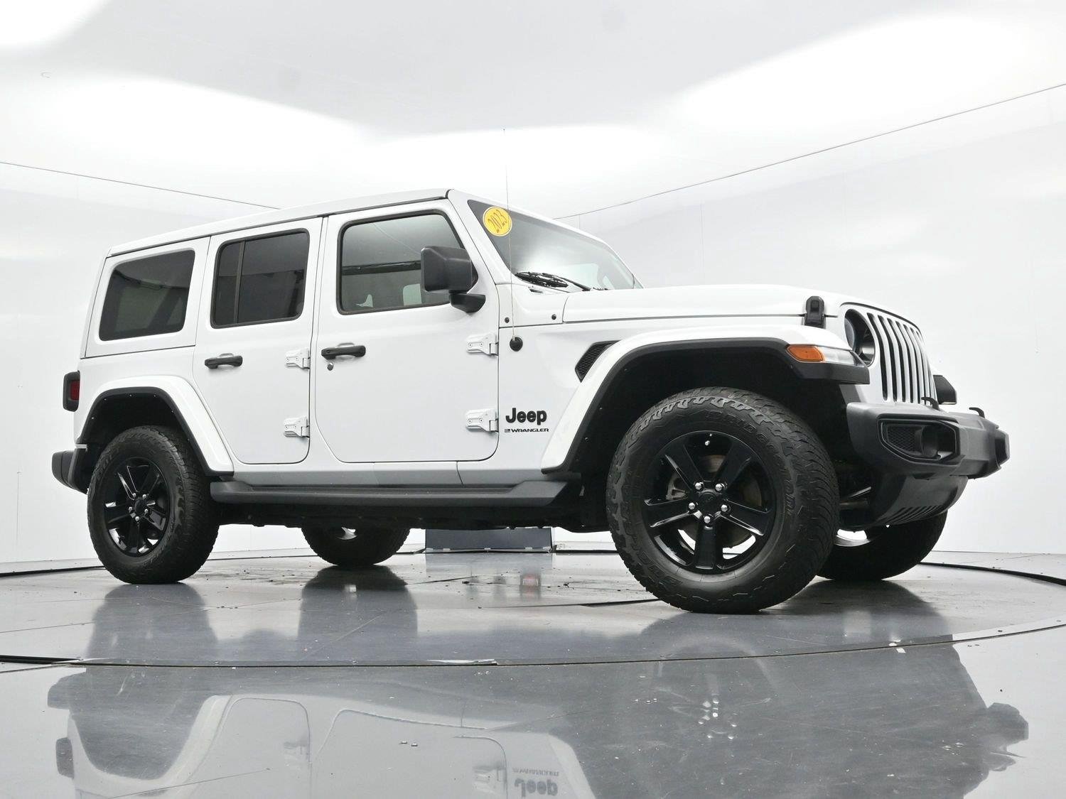 Used 2023 Bright White Clearcoat Jeep Sahara Altitude image 47
