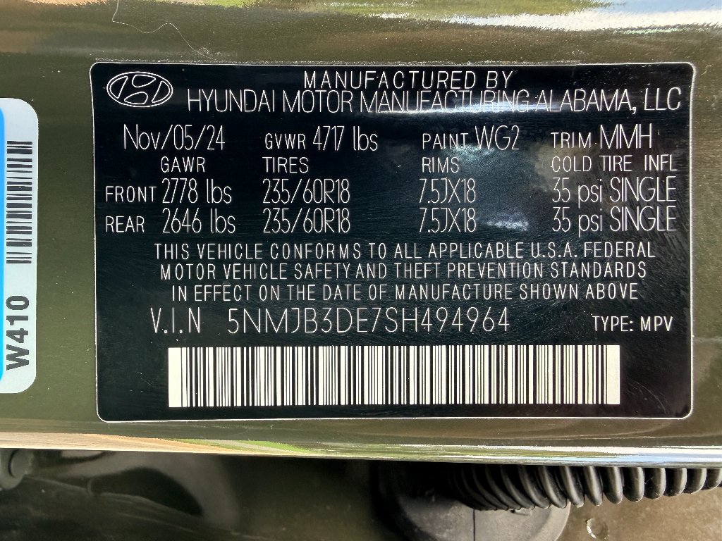 Certified Used 2025 Rockwood Green Hyundai SEL image 30