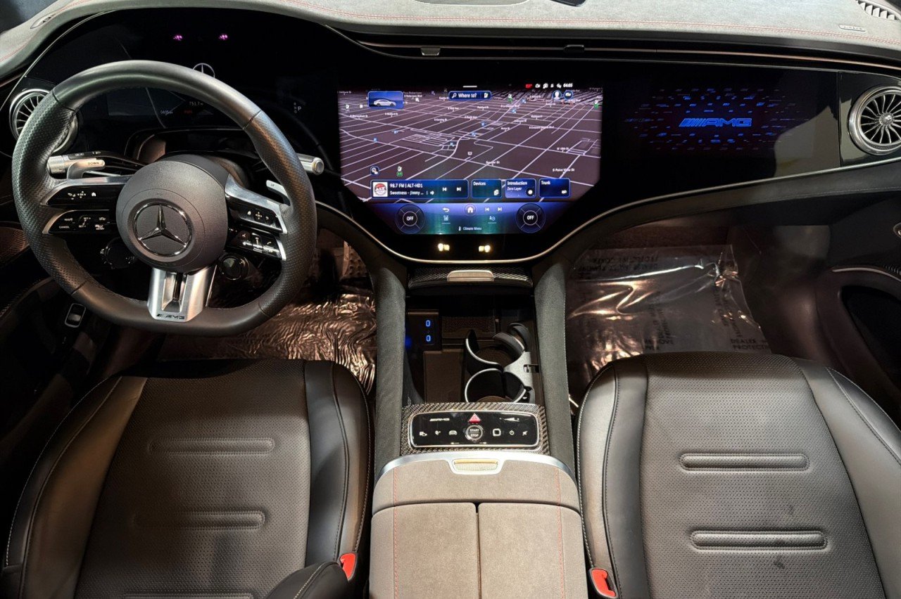 Certified Used 2024 MANUFAKTUR Selenite Grey Magno Mercedes-Benz AMG® EQS image 12