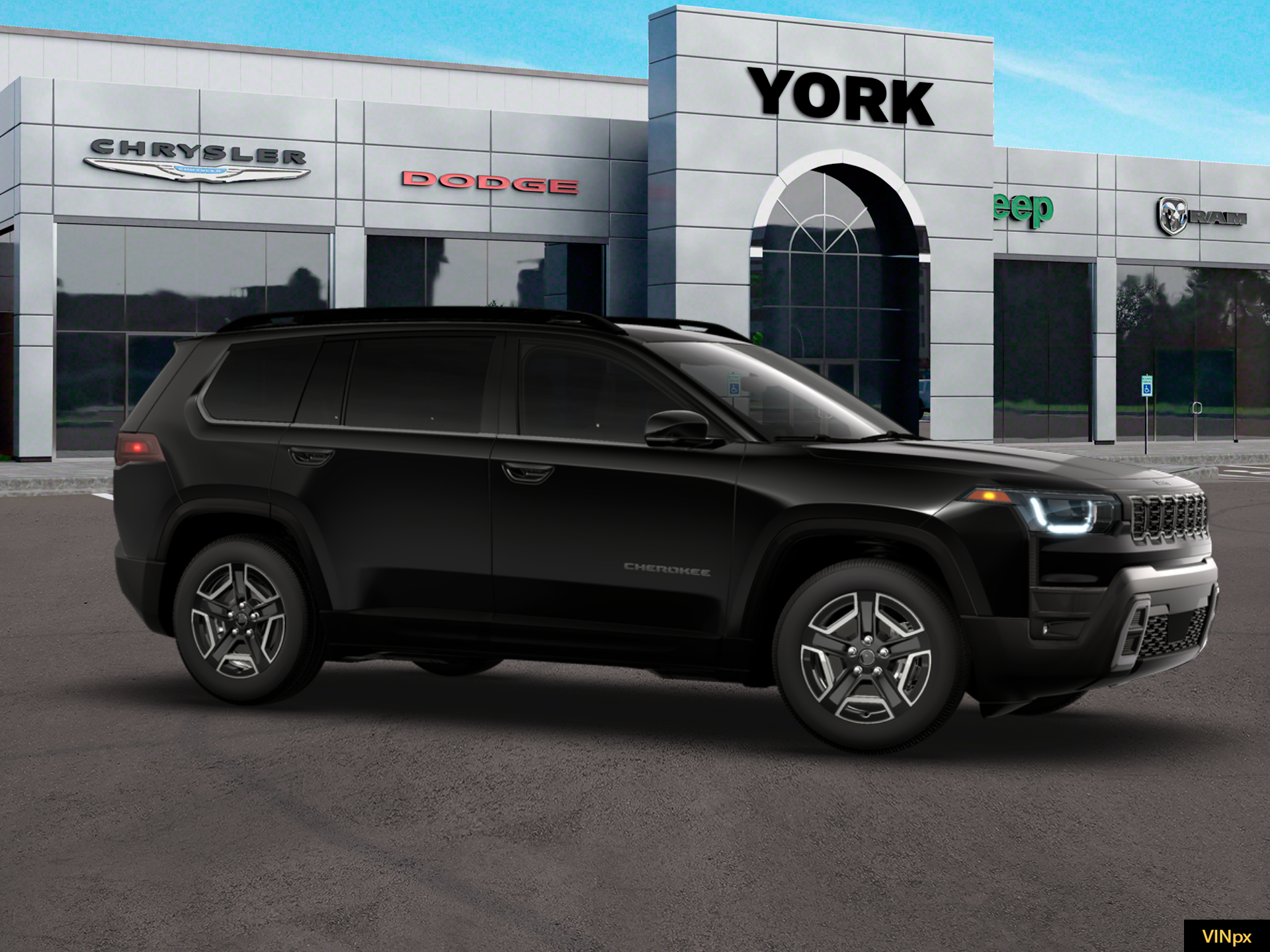 New 2026 Diamond Black Crystal Pearlcoat Jeep Laredo image 10
