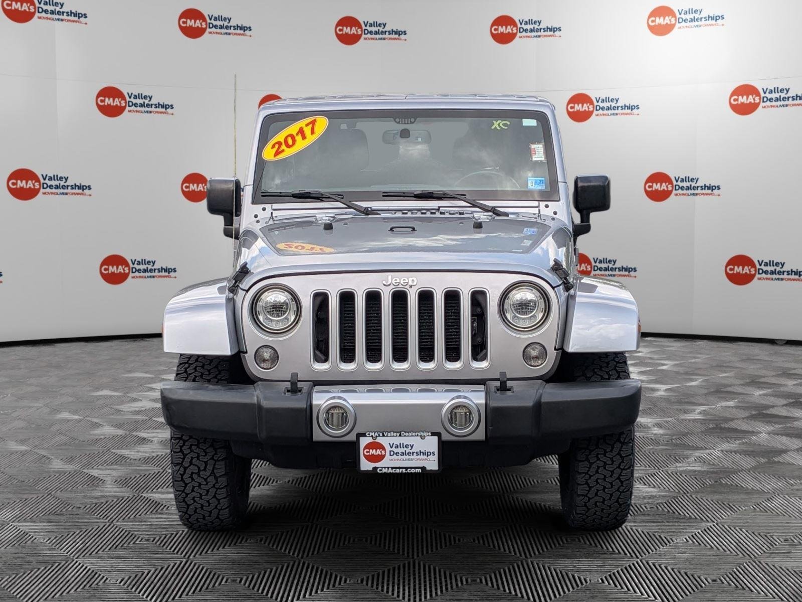 Used 2017 Billet Silver Metallic Clearcoat Jeep Sahara image 2