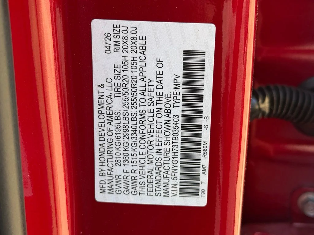 New 2026 Radiant Red Metallic II Honda Touring image 30