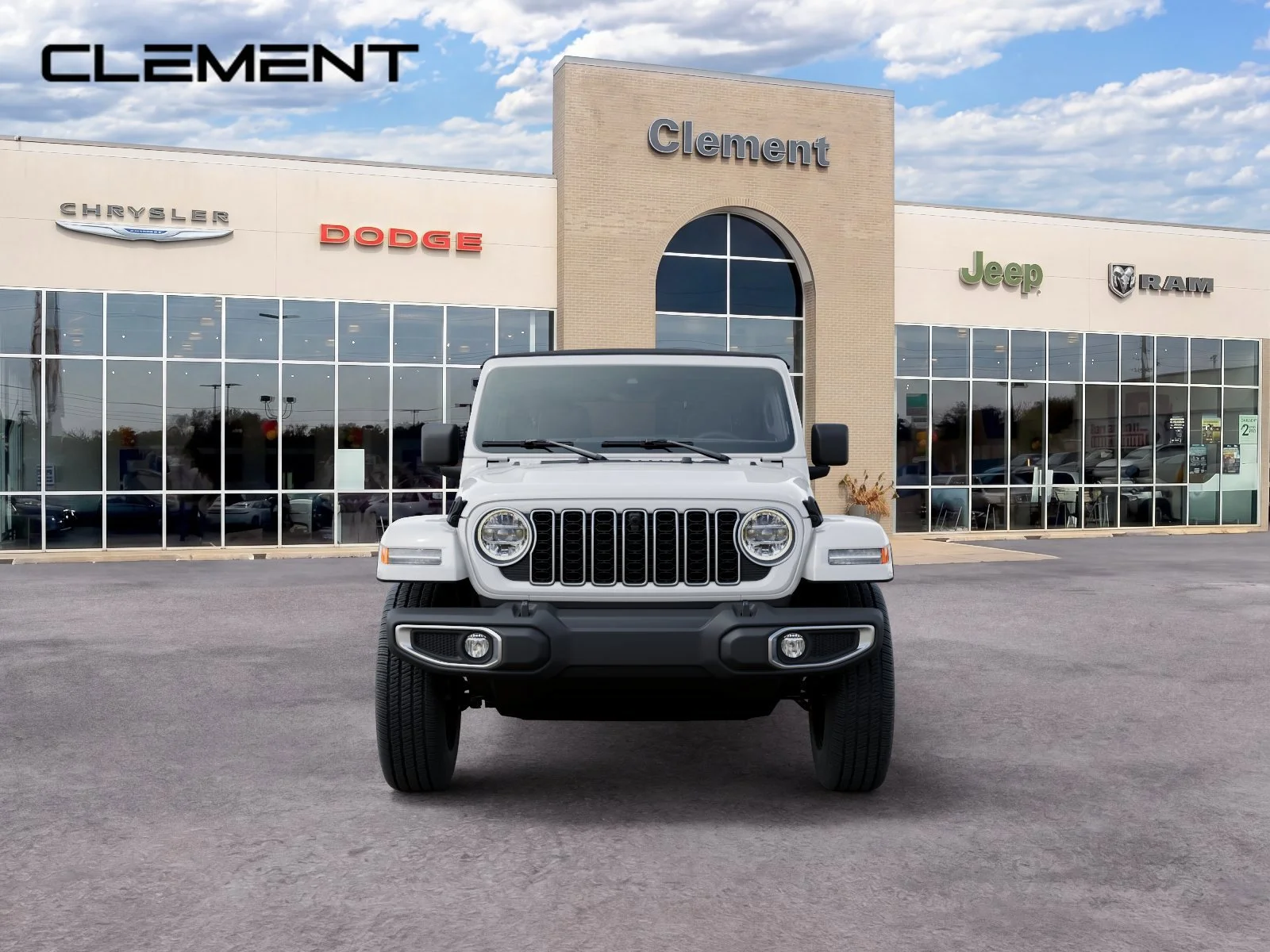 New 2026 Bright White Clear-Coat Exterior Paint Jeep Sahara image 7