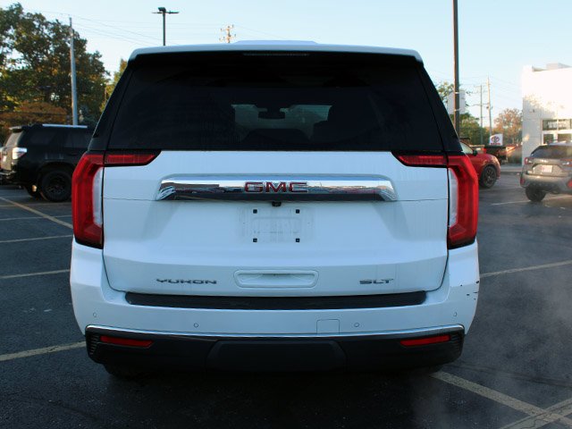 Used 2021 White Frost Tricoat GMC SLT image 6