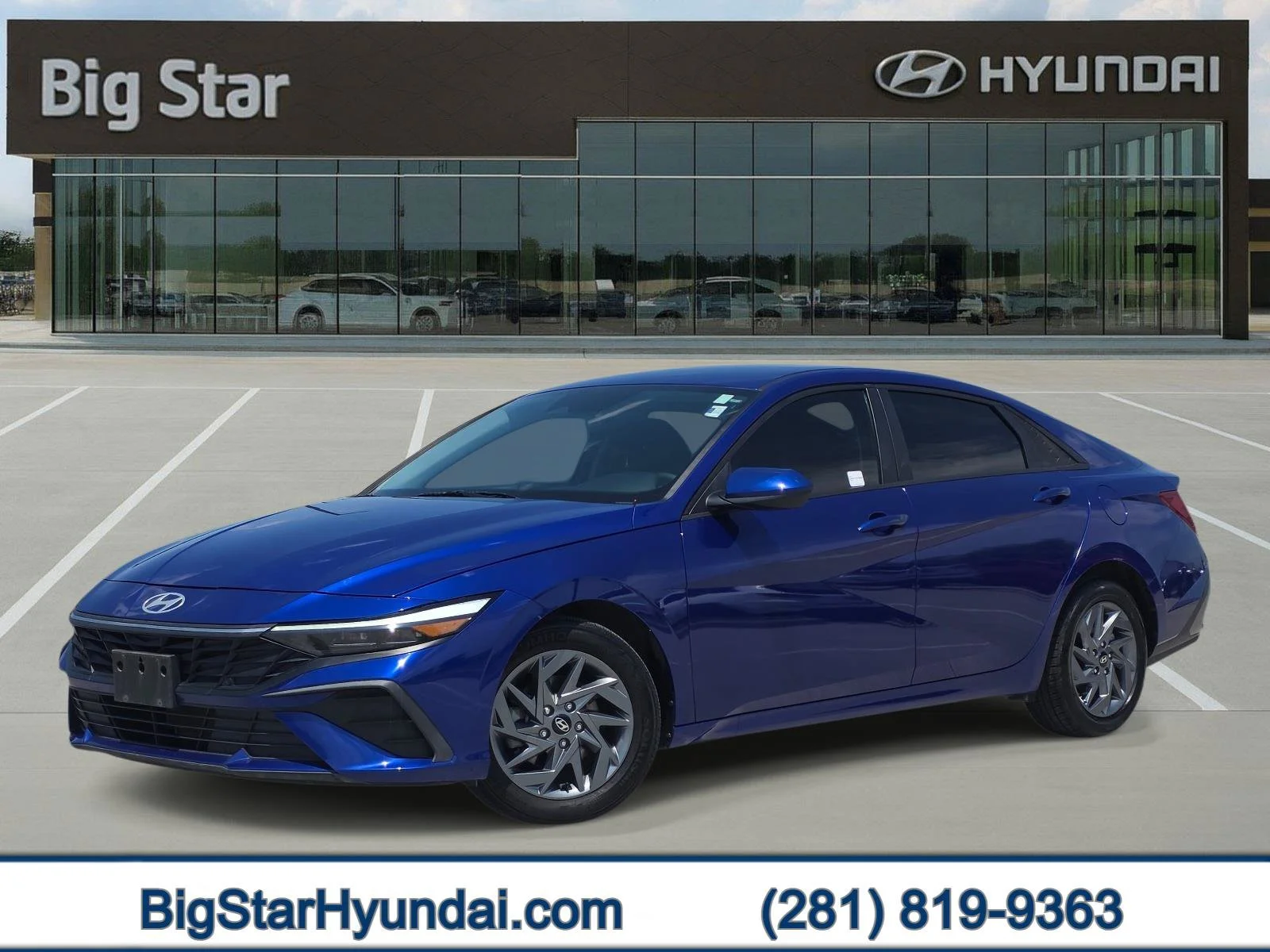 Used 2024 Intense Blue Hyundai SEL image 1