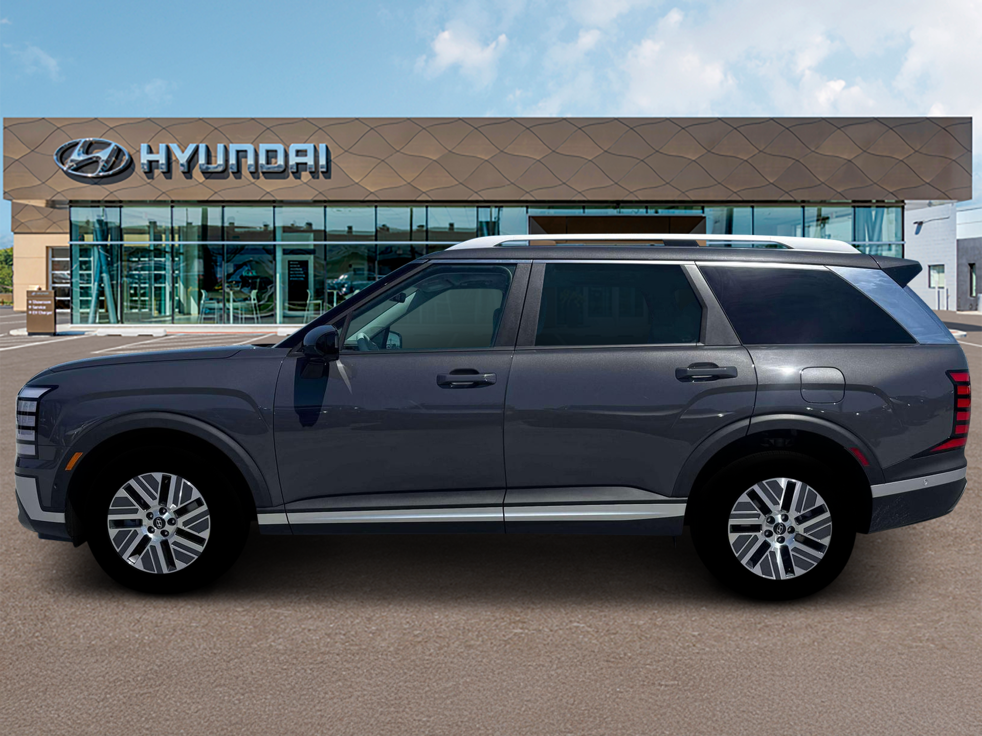 New 2026 Ecotronic Gray Pearl Hyundai SEL Premium 7P image 3