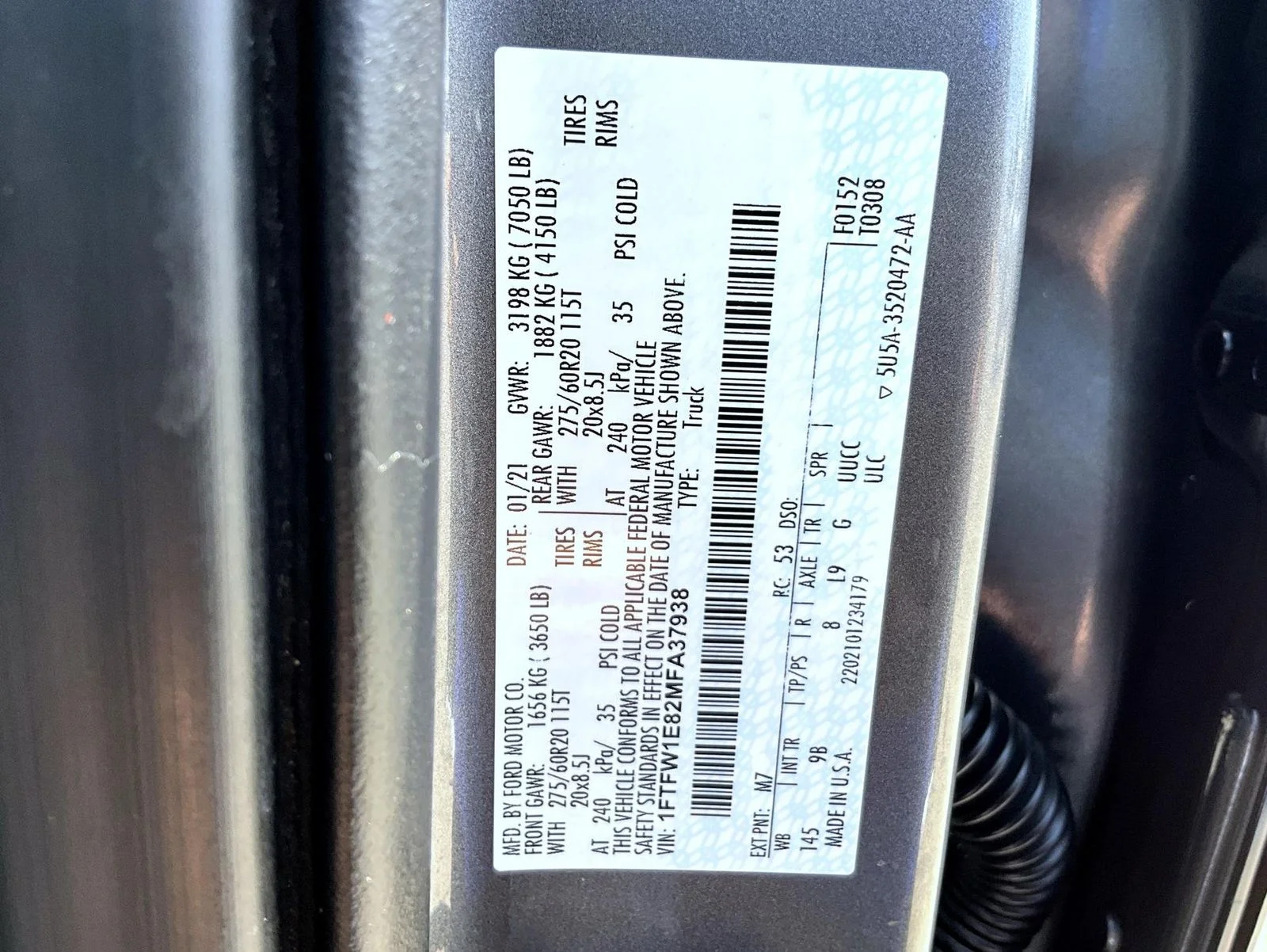 Used 2021 Gray Ford Platinum image 30