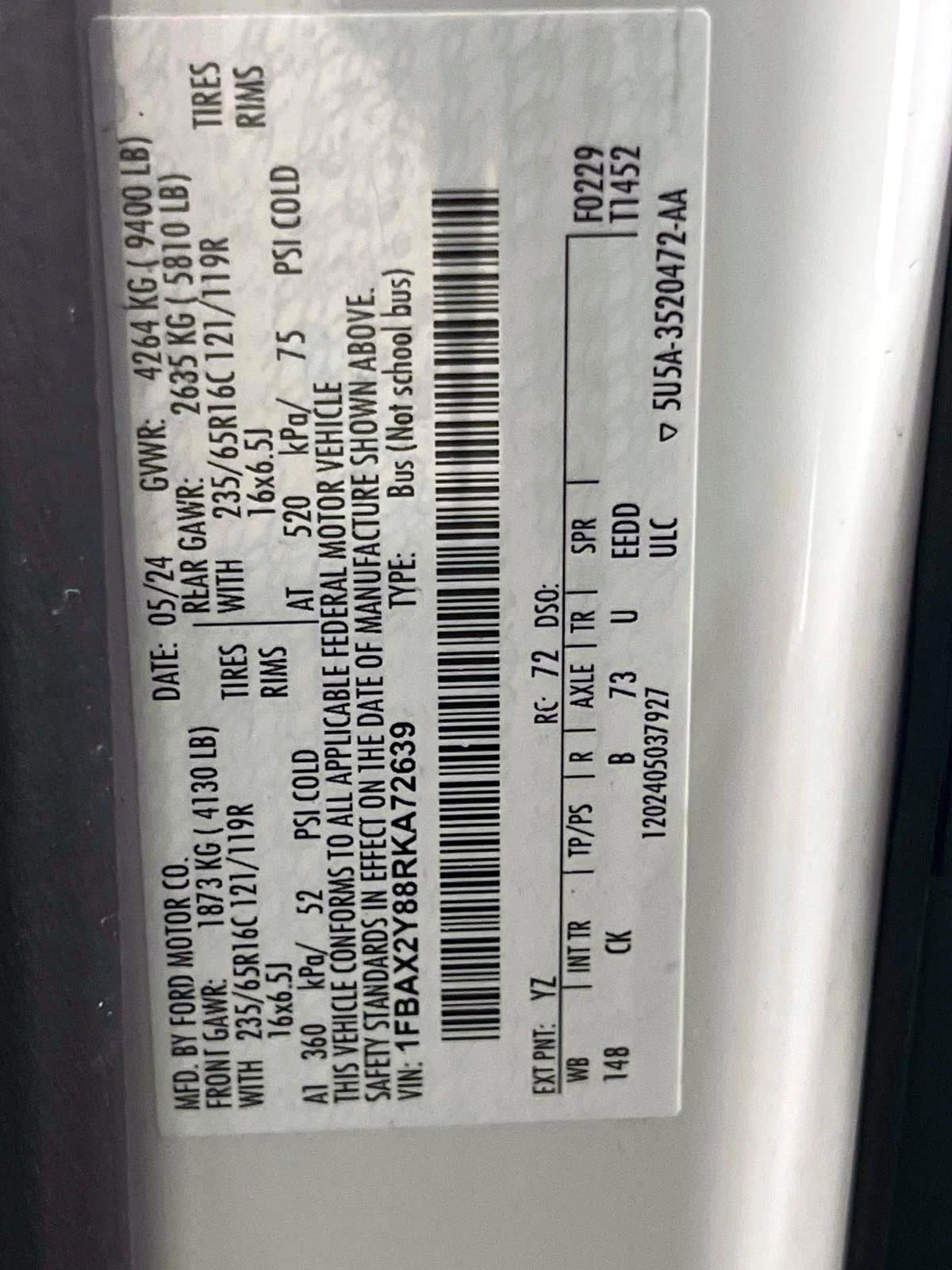 Used 2024 White Ford  image 21