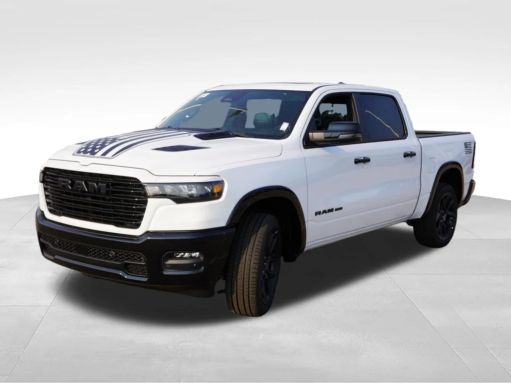 New 2026 Bright White Clear-Coat Exterior Paint RAM Laramie image 7