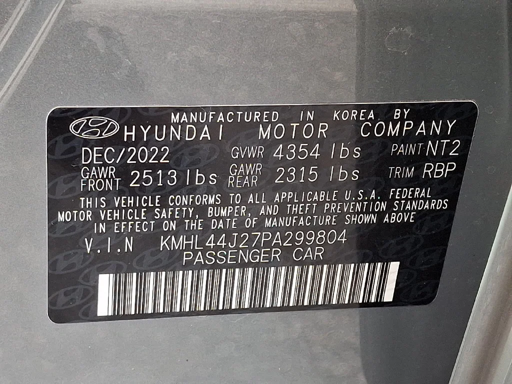 Used 2023 Hampton Gray Hyundai SEL Plus image 28