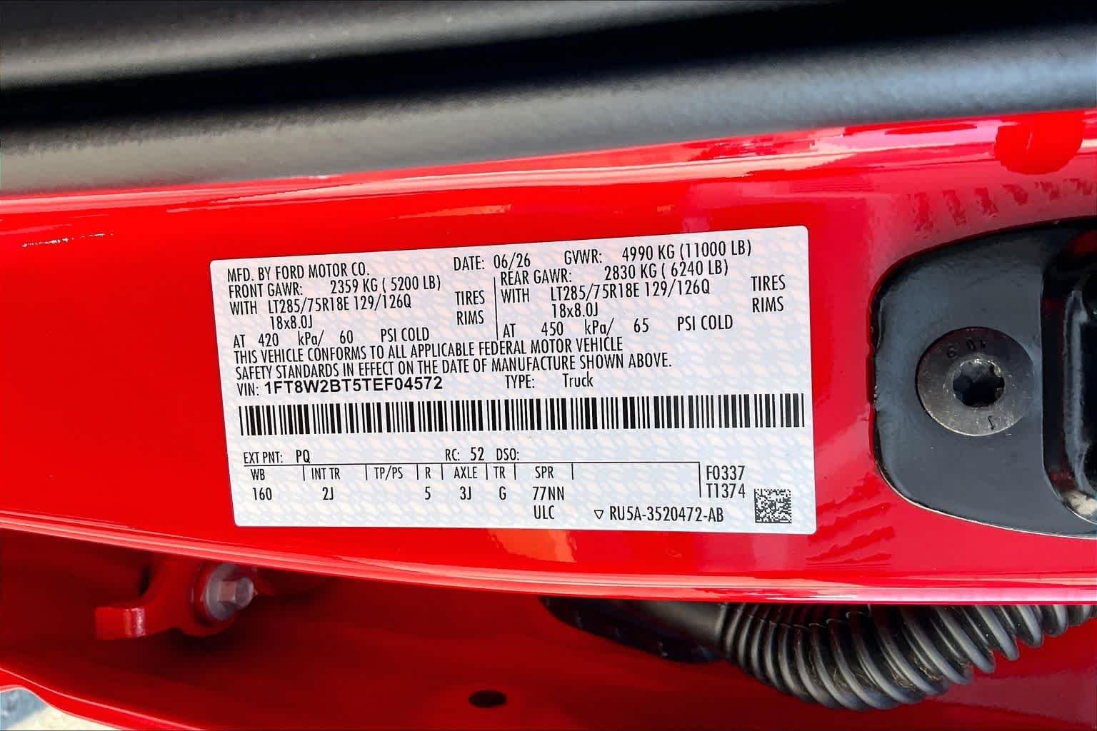 New 2026 Race Red Ford F-250® XLT image 20