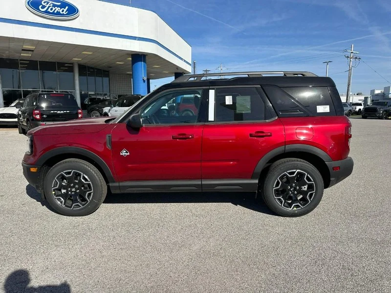 New 2025 Ruby Red Metallic Tinted Clearcoat Ford Outer Banks 4x4 image 2