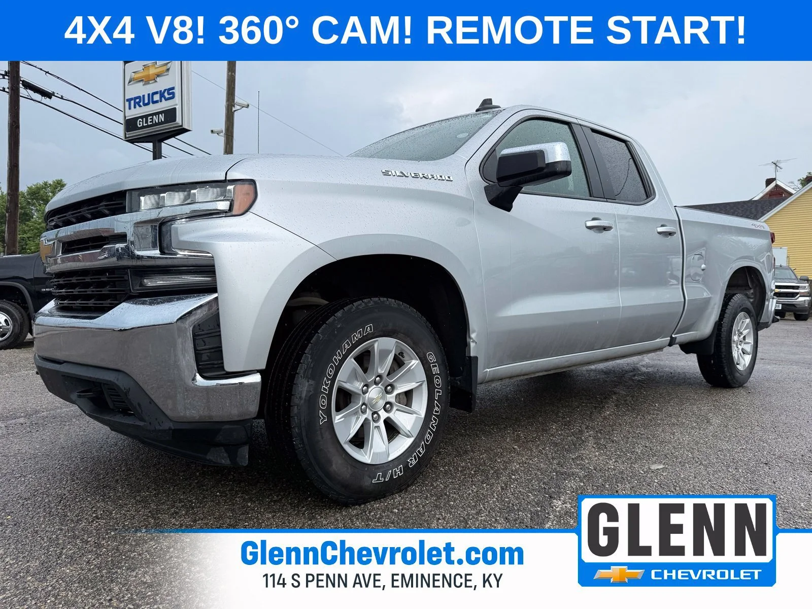 Used 2021 Chevrolet Silverado 1500 LT with VIN 1GCRYDED5MZ365696 for sale in Eminence, KY