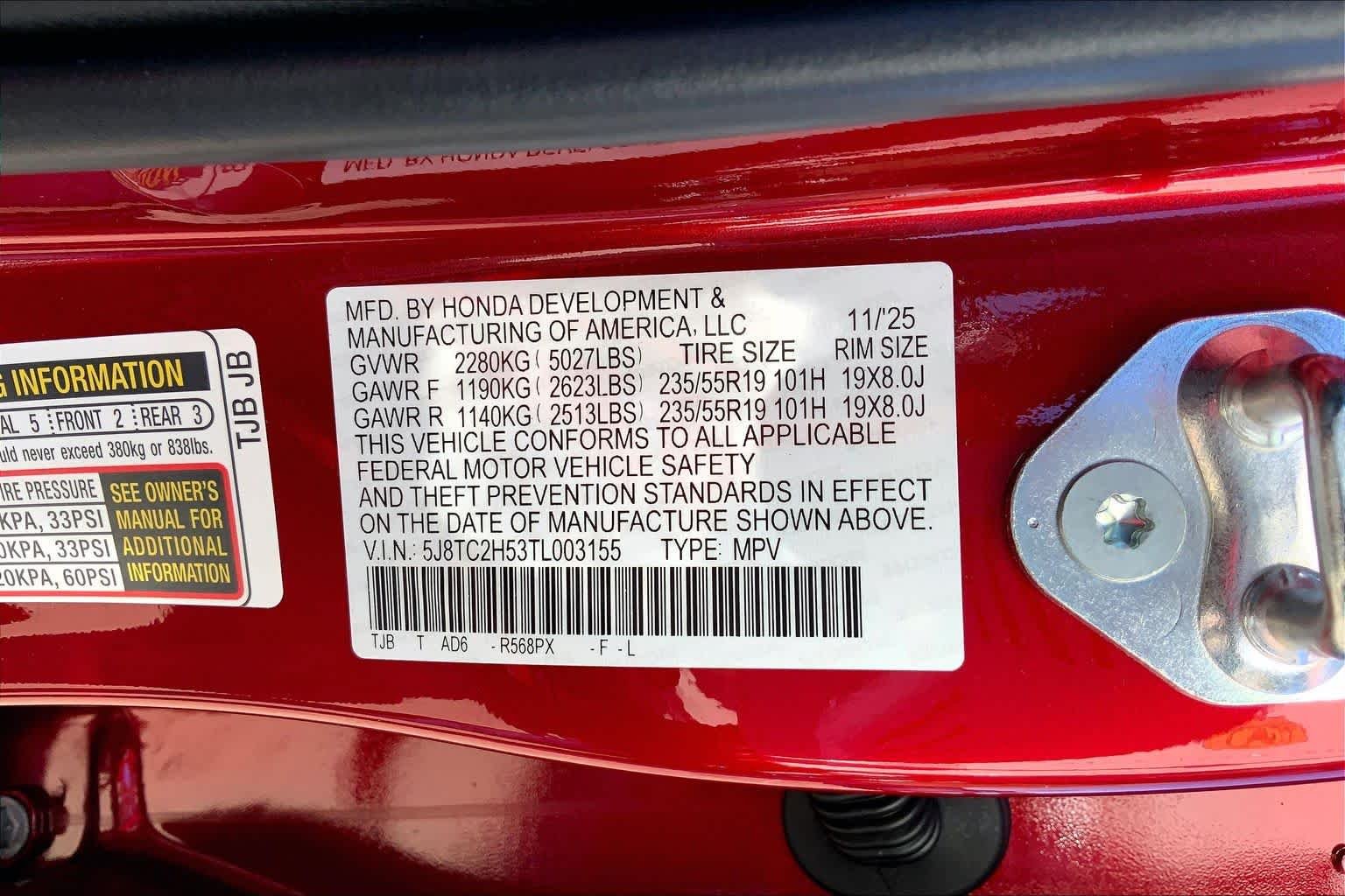 New 2026 Performance Red Pearl Acura w/Technology Package image 20