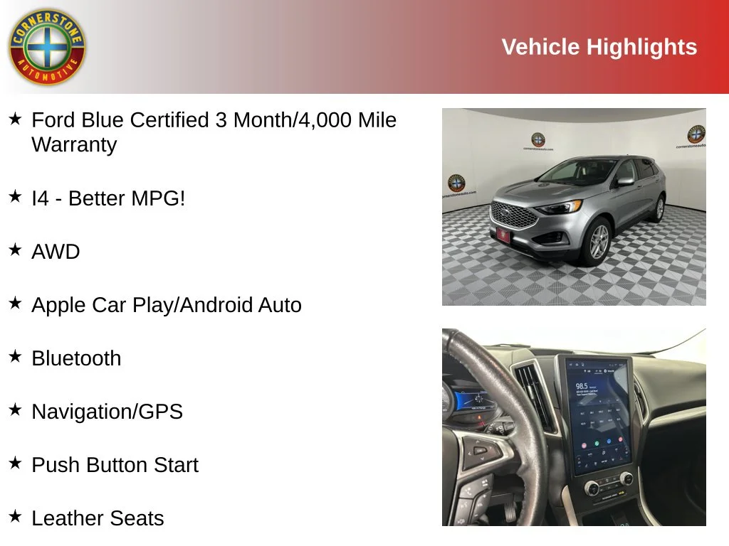 Used 2024 Ford Edge SEL with VIN 2FMPK4J9XRBA82338 for sale in Elk River, Minnesota