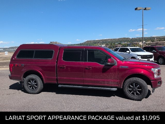 Used 2019 Ruby Red Metallic Tinted Clearcoat Ford Lariat image 4