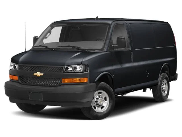 Used 2022 Black Chevrolet Work Van image 1
