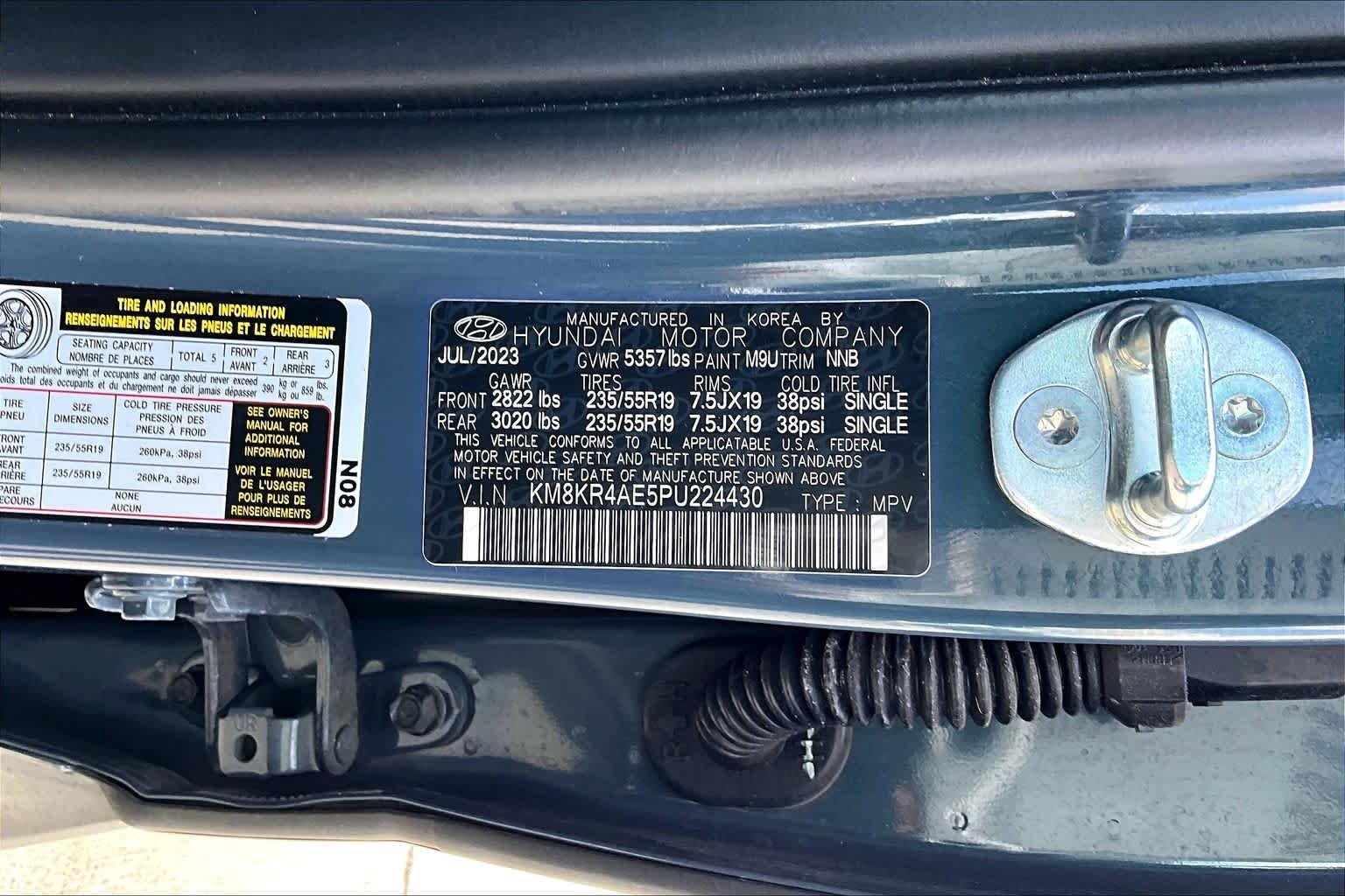 Used 2023 Digital Teal Hyundai Limited image 36