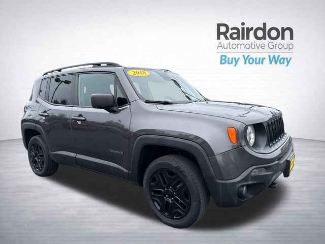 Used 2018 Granite Crystal Metallic Clearcoat Jeep Upland Edition image 1