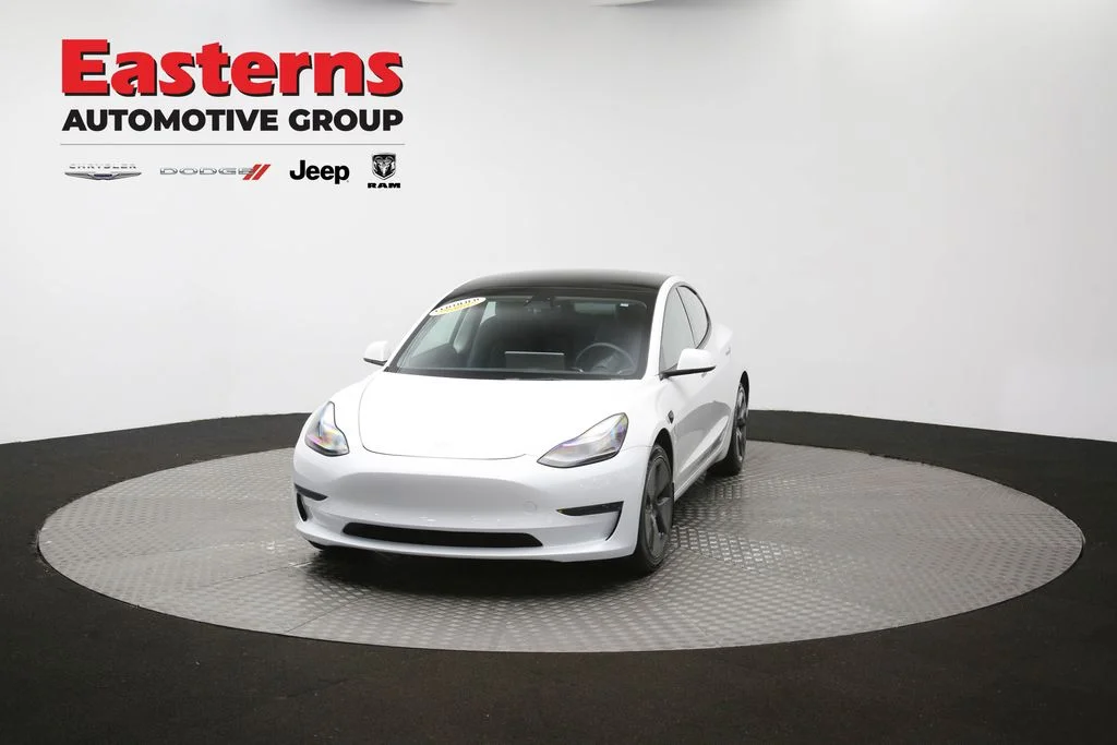 Used 2021 White Tesla Standard Range Plus image 48