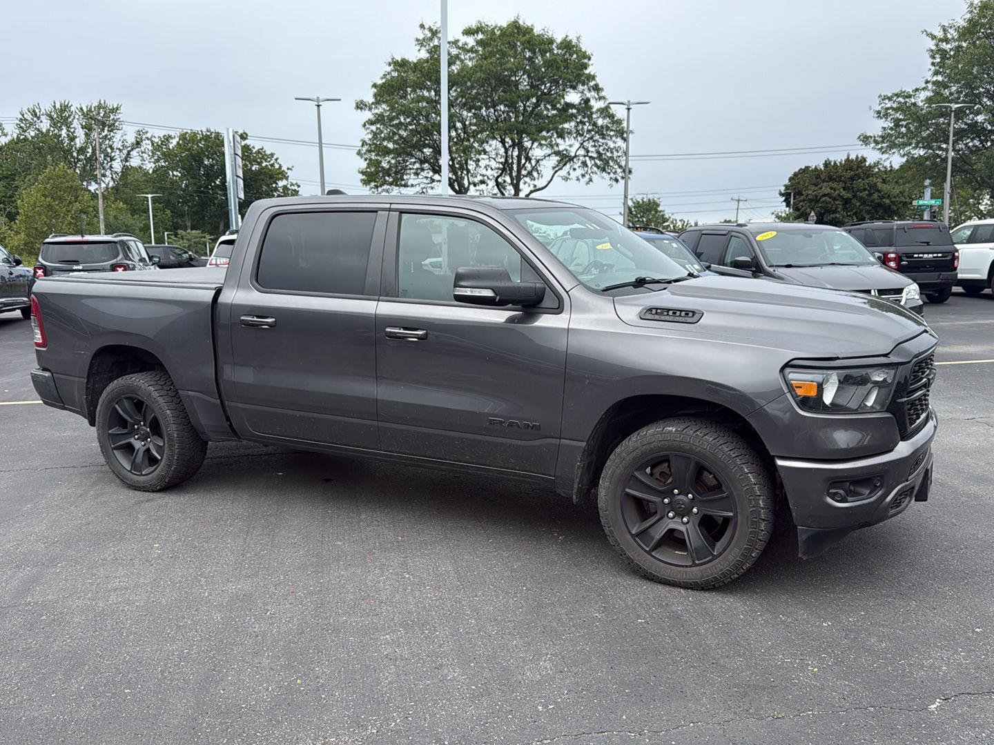 Used 2022 Granite Crystal Metallic Clearcoat Ram Big Horn image 12
