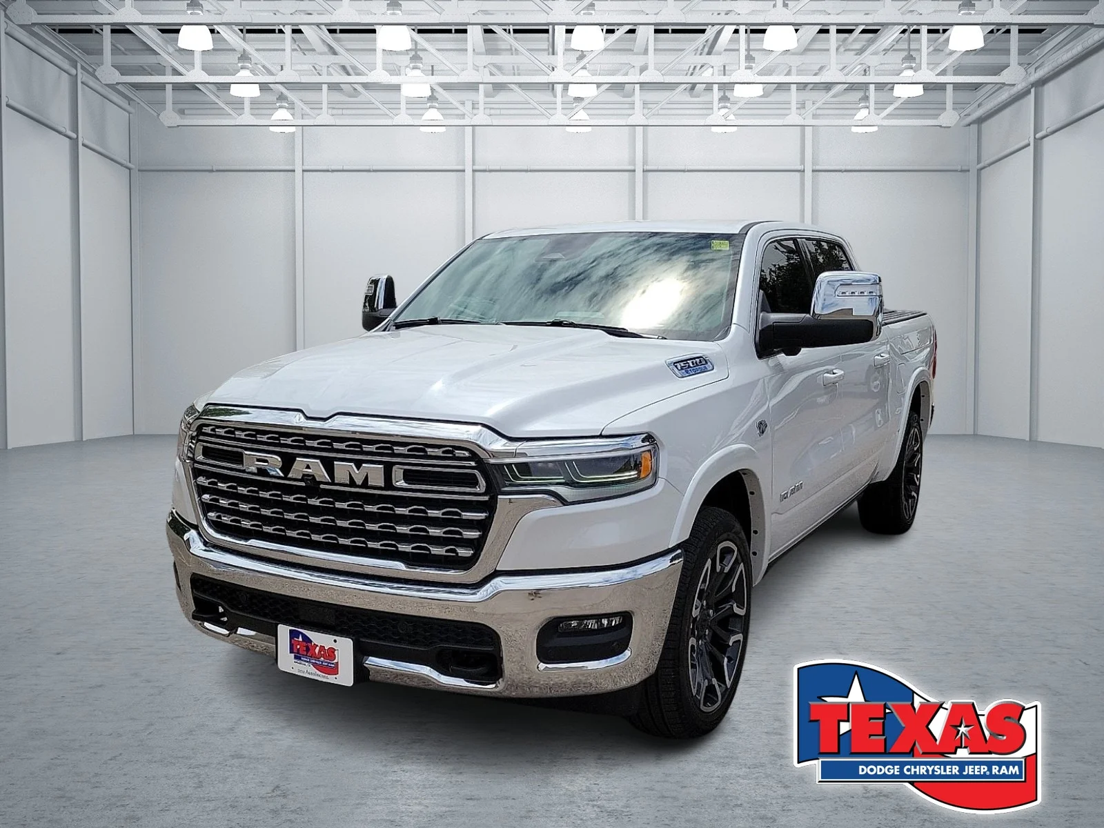 New 2026 Bright White Ram LIMITED LONGHORN CREW CAB 4X4 5