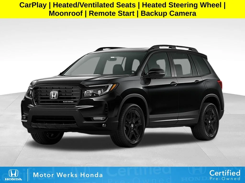Certified Used 2024 Black Honda Black Edition image 1