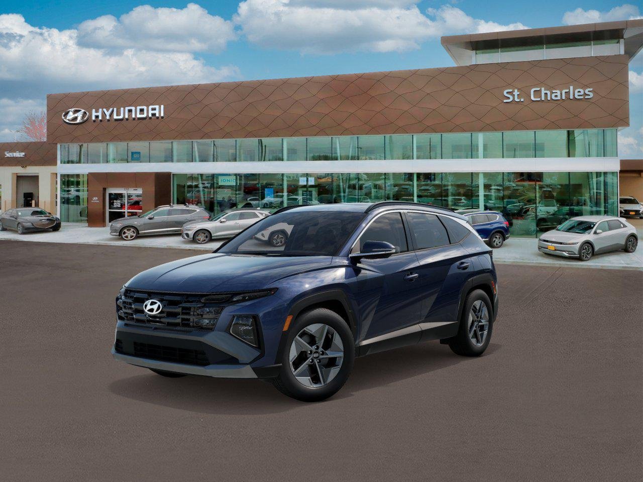 New 2026 Blue Hyundai SEL Premium AWD image 1