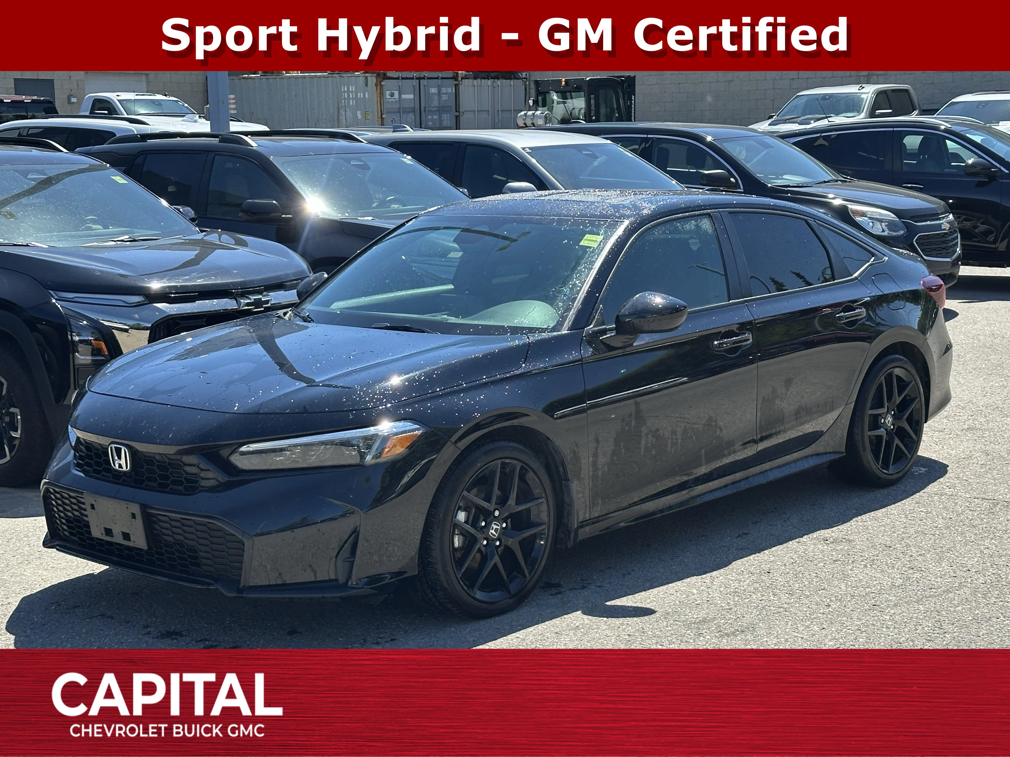 Certified Used 2025 Black Honda Sport image 1