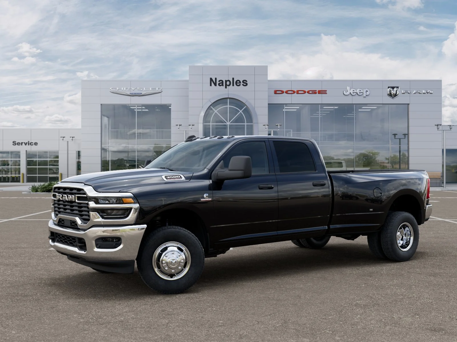 New 2026 Diamond Black Crystal Pearl-Coat Exterior Paint RAM Tradesman image 28
