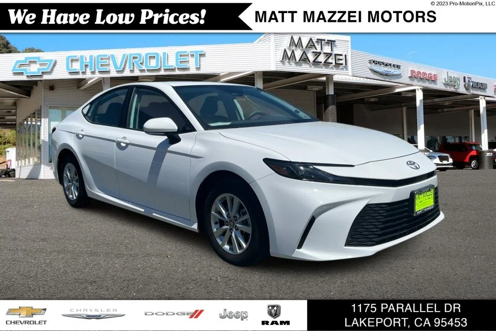 Used 2025 White Toyota LE image 1