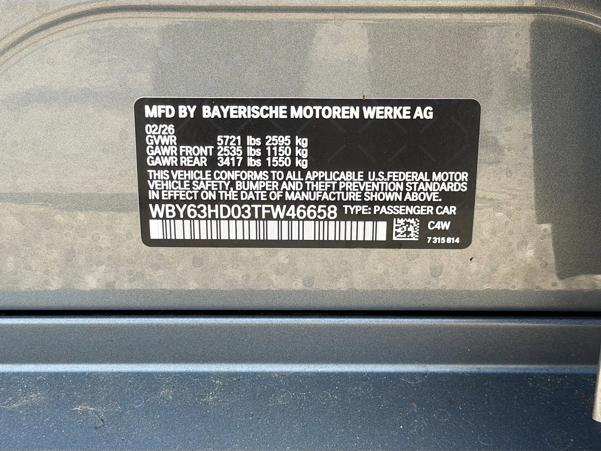 New 2026 Skyscraper Grey Metallic BMW eDrive40 image 42