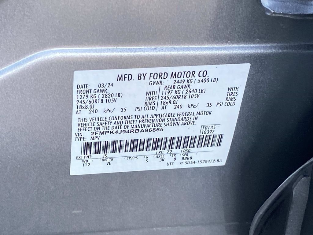 Certified Used 2024 Iconic Silver Metallic Ford SEL image 20