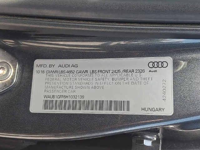 Used 2017 Gray Audi 2.0T Premium Plus image 27