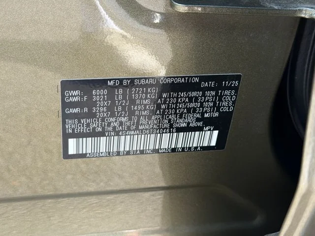 Used 2026 Brown Subaru Onyx Edition Touring image 30
