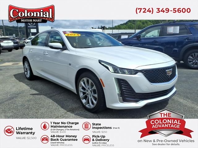 Used 2024 White Cadillac Premium Luxury image 1