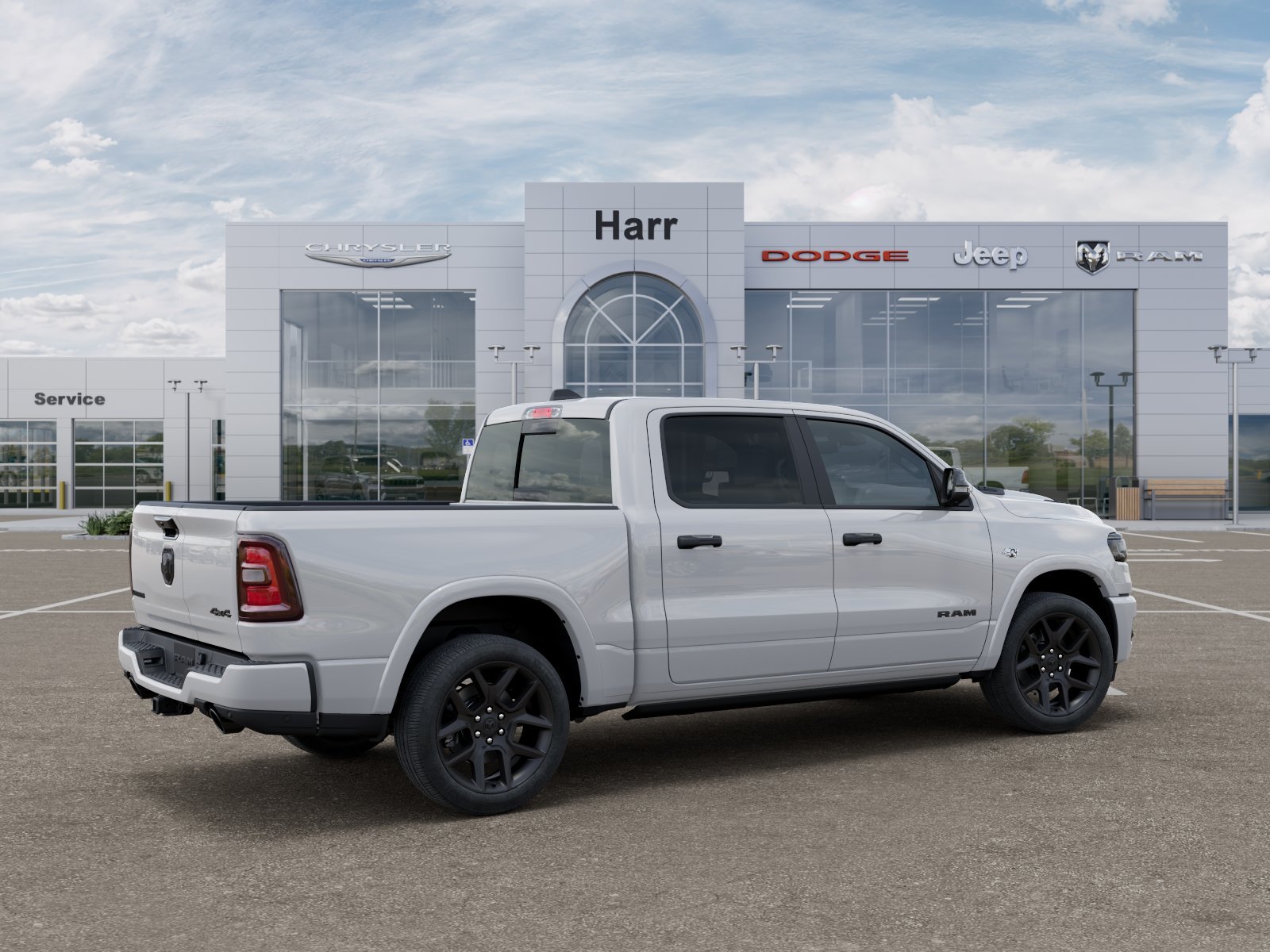 New 2026 Bright White Clear-Coat Exterior Paint RAM Laramie image 104