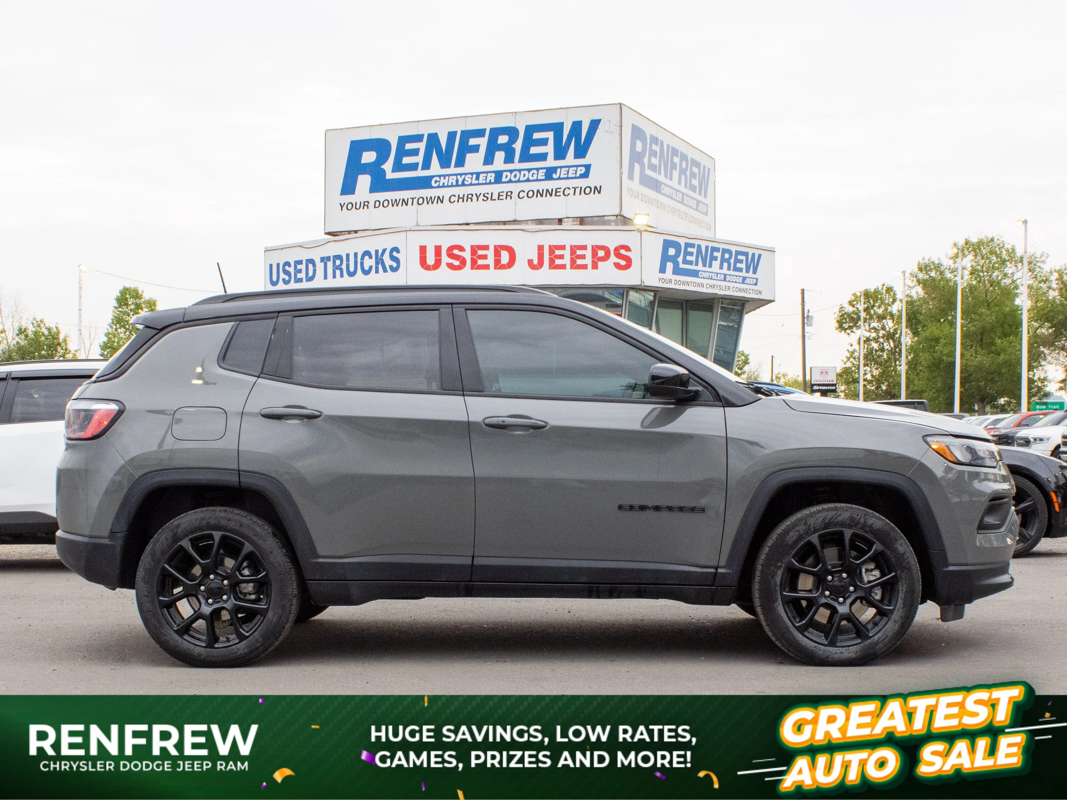 Certified Used 2024 Grey Jeep Altitude* 4x4, Heated Seats & Wheel, Backup Camera image 1