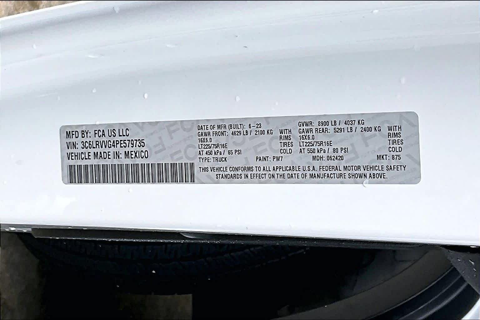 Used 2023 Bright White Clearcoat Ram  image 33