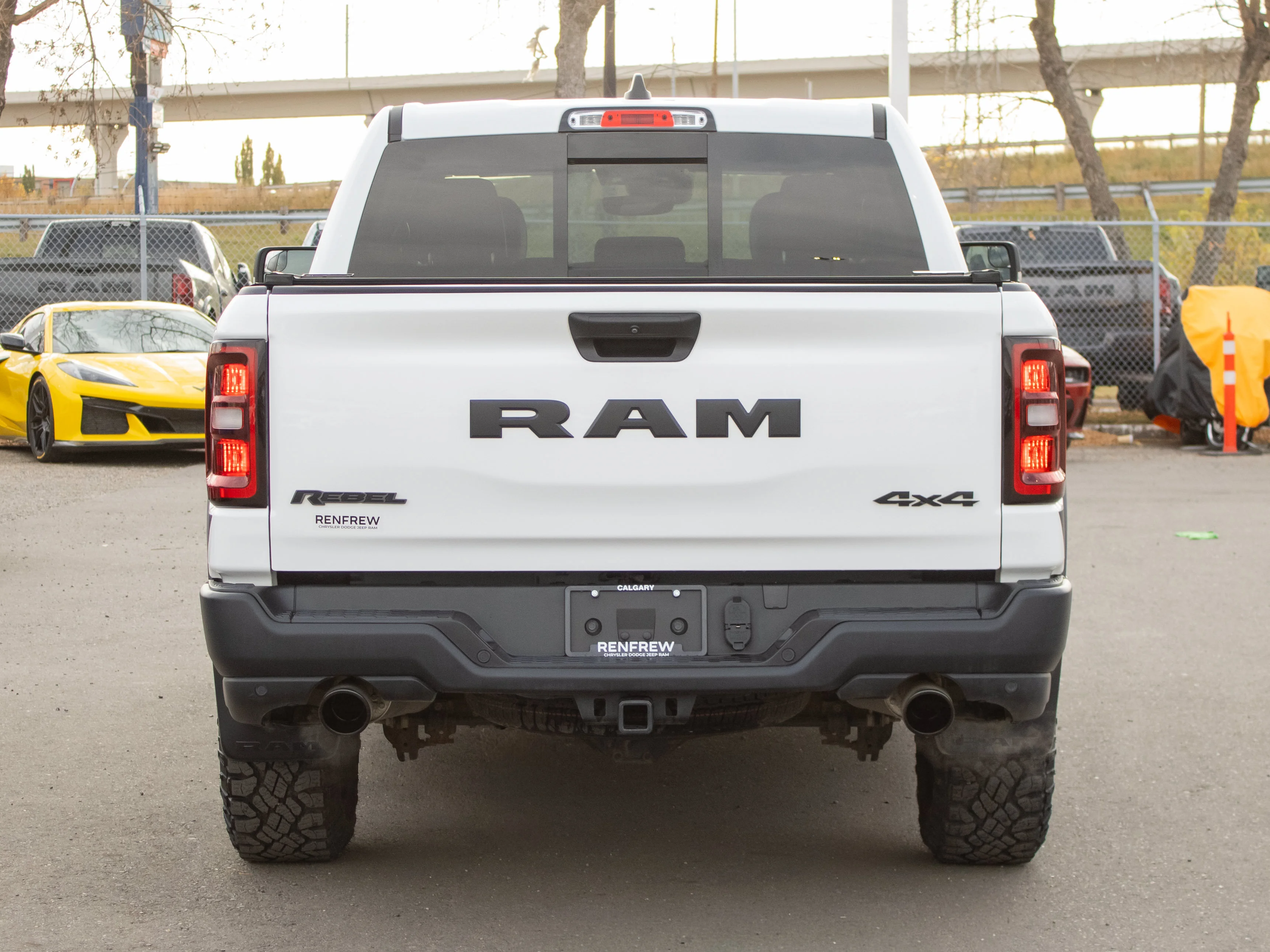 Used 2025 White RAM Rebel* Crew Cab 4x4, Heated Seats & Wheel, GoRhino Side Steps, Skid Plates image 14