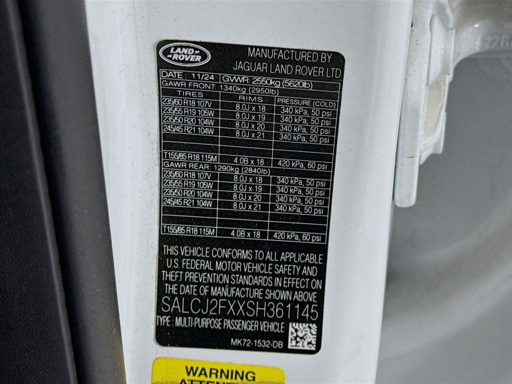 Certified Used 2025 Fuji White Land Rover S image 36