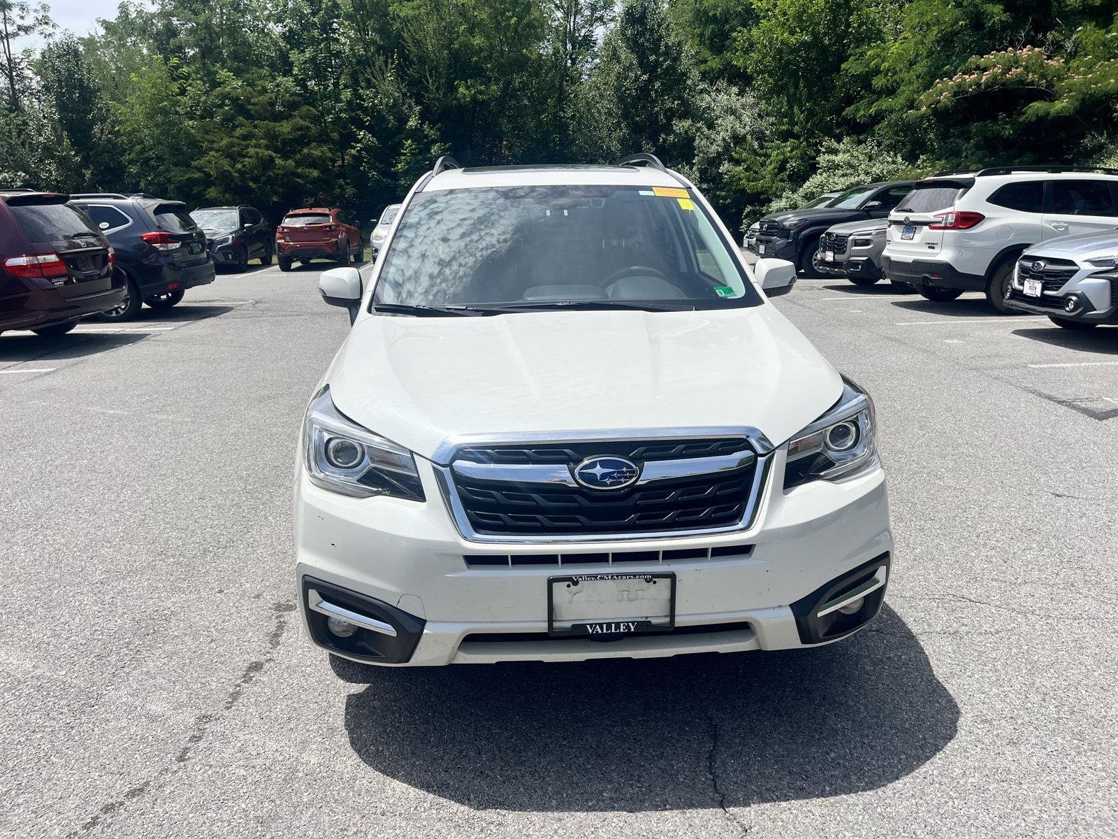 Used 2018 Crystal White Pearl Subaru Touring image 2