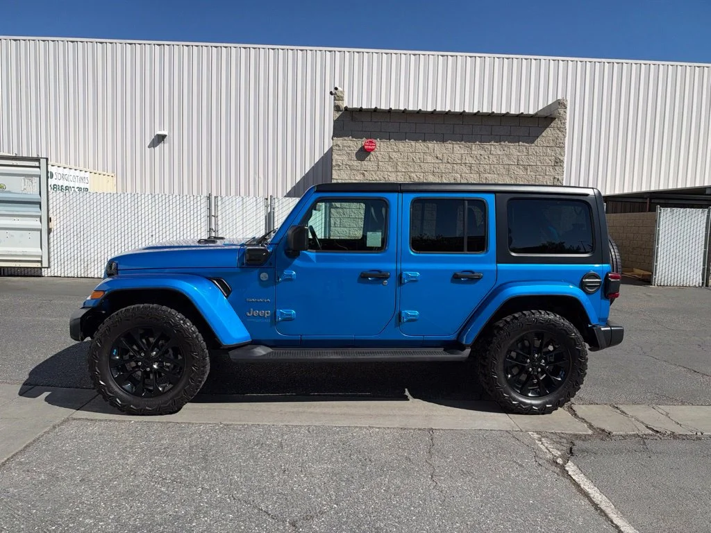Used 2022 Blue Jeep Unlimited Sahara 4xe image 2
