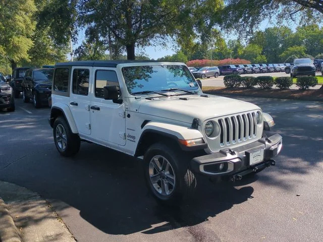 Used 2021 White Jeep Unlimited Sahara image 7