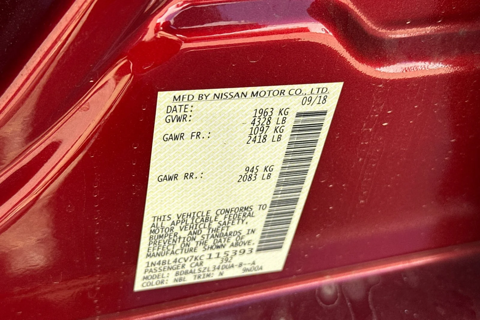Used 2019 Red Nissan 2.5 SR image 27
