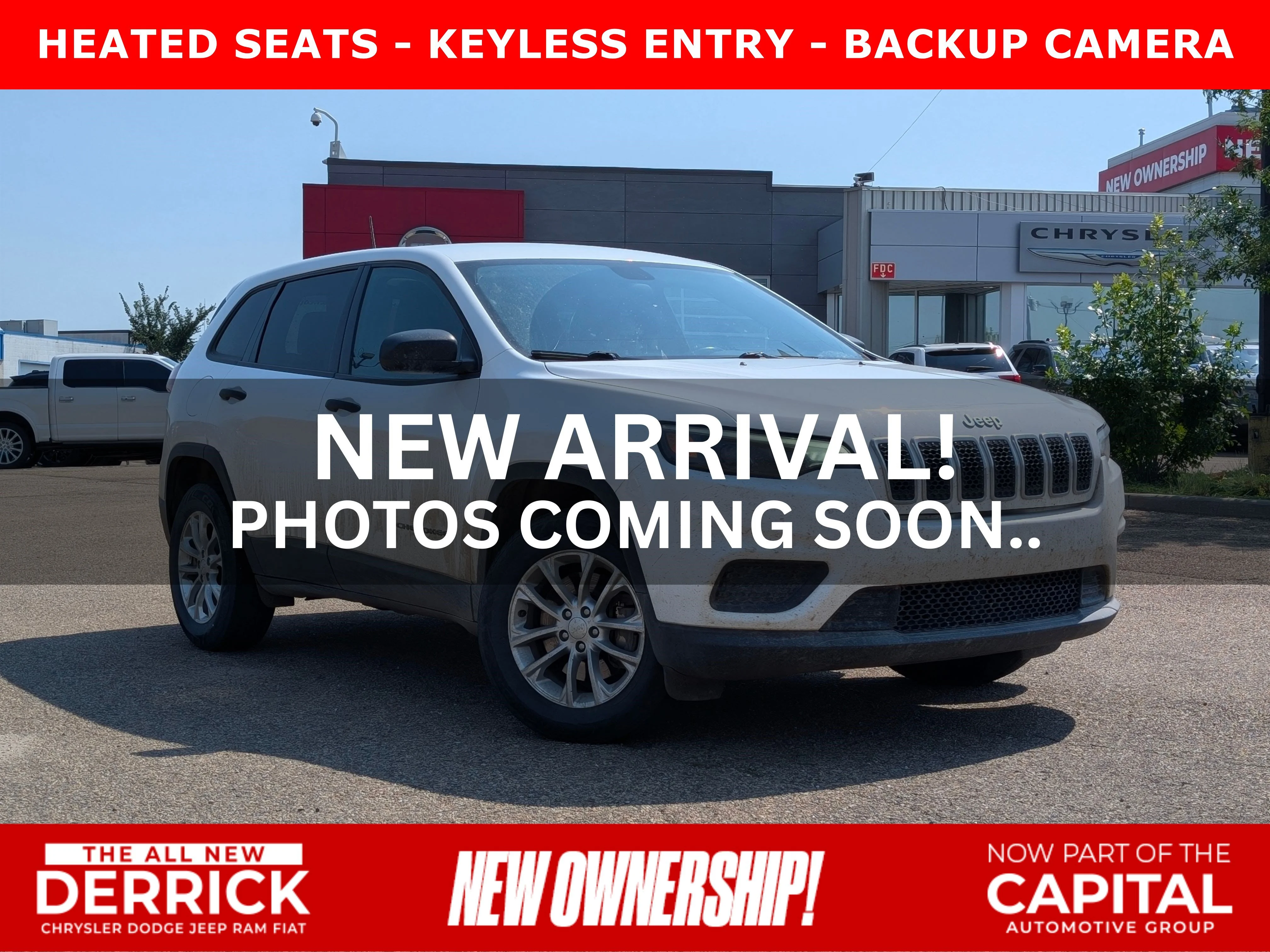 Used 2019 Bright White Jeep Sport image 1
