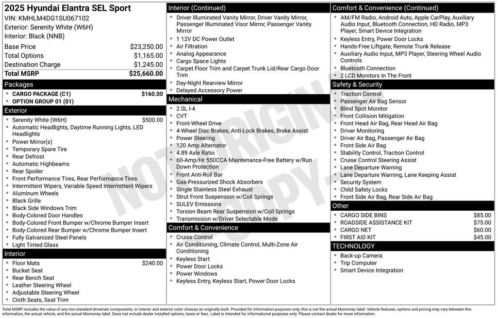 Used 2025 White Hyundai SEL Sport image 32