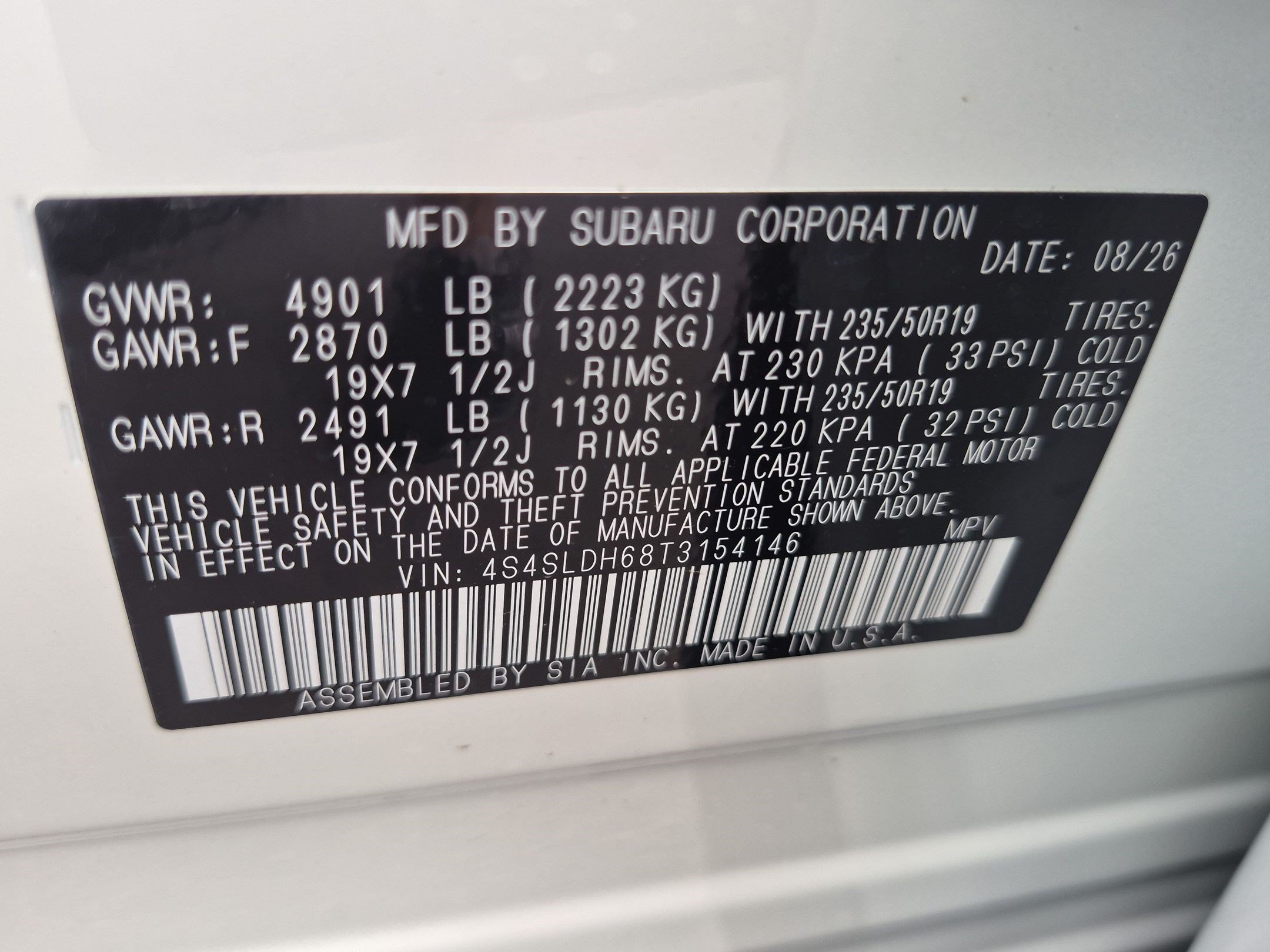 New 2026 CRYSTAL WHITE PEARL Subaru Sport Onyx Edition image 16